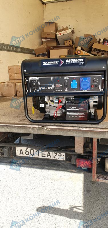 Отгрузка бензинового генератора Zammer S6500CXE- 5кВт в г. Симферополь Отгрузка бензинового генератора Zammer S6500CXE- 5кВт в г. Симферополь