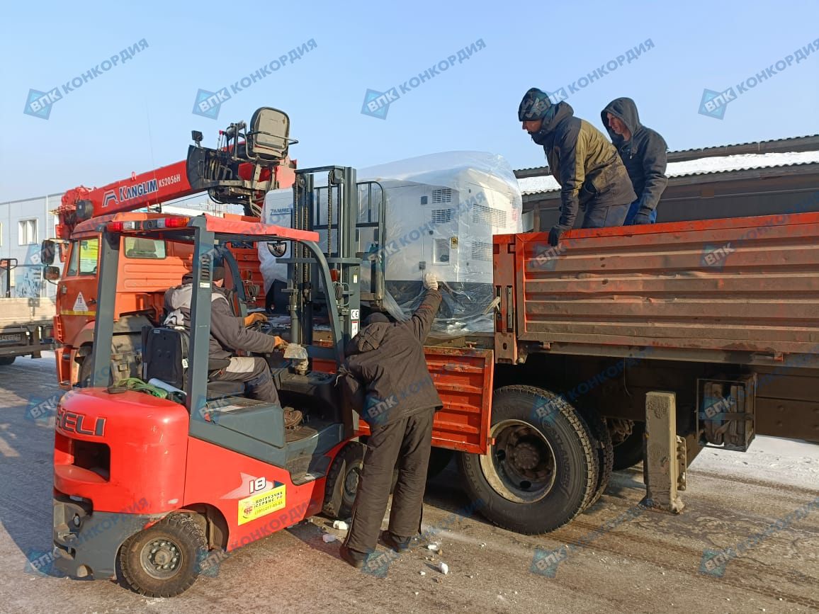 Отгрузка дизельного генератора Zammer AD-50-Т400 в г. Красноярск Отгрузка дизельного генератора Zammer AD-50-Т400 в г. Красноярск