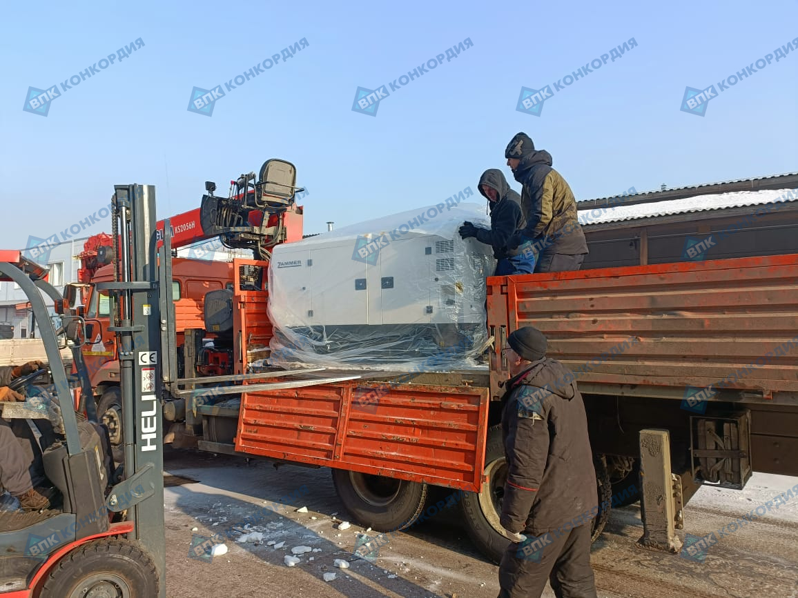 Отгрузка дизельного генератора Zammer AD-50-Т400 в г. Красноярск Отгрузка дизельного генератора Zammer AD-50-Т400 в г. Красноярск