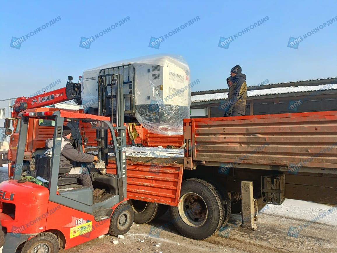 Отгрузка дизельного генератора Zammer AD-50-Т400 в г. Красноярск Отгрузка дизельного генератора Zammer AD-50-Т400 в г. Красноярск