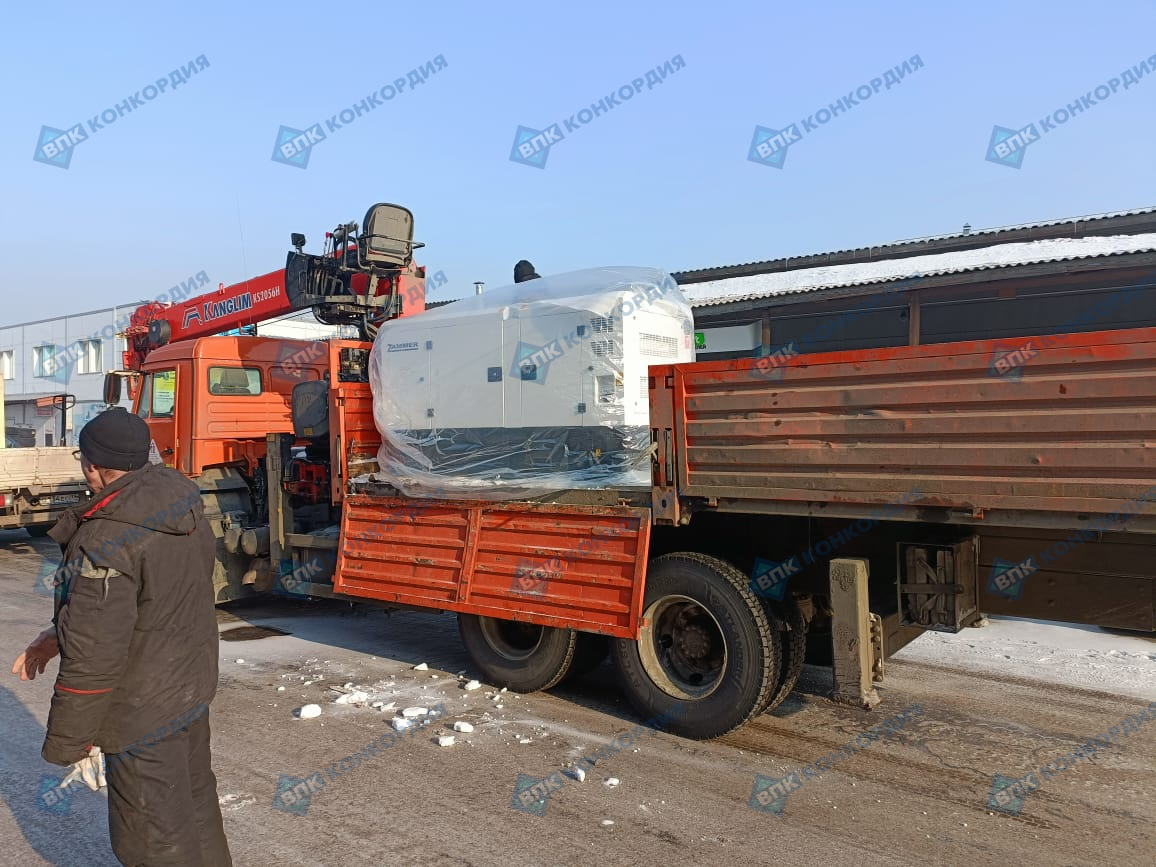 Отгрузка дизельного генератора Zammer AD-50-Т400 в г. Красноярск Отгрузка дизельного генератора Zammer AD-50-Т400 в г. Красноярск