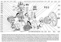 Болт М8х45 052W80 для поршневого блока W80 Болт М8х45 052W80 для поршневого блока W80 фото