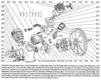 Манжета 40х62х12 043W95II, 027V90 для поршневого блока V90 Манжета 40х62х12 043W95II, 027V90 для поршневого блока V90 фото
