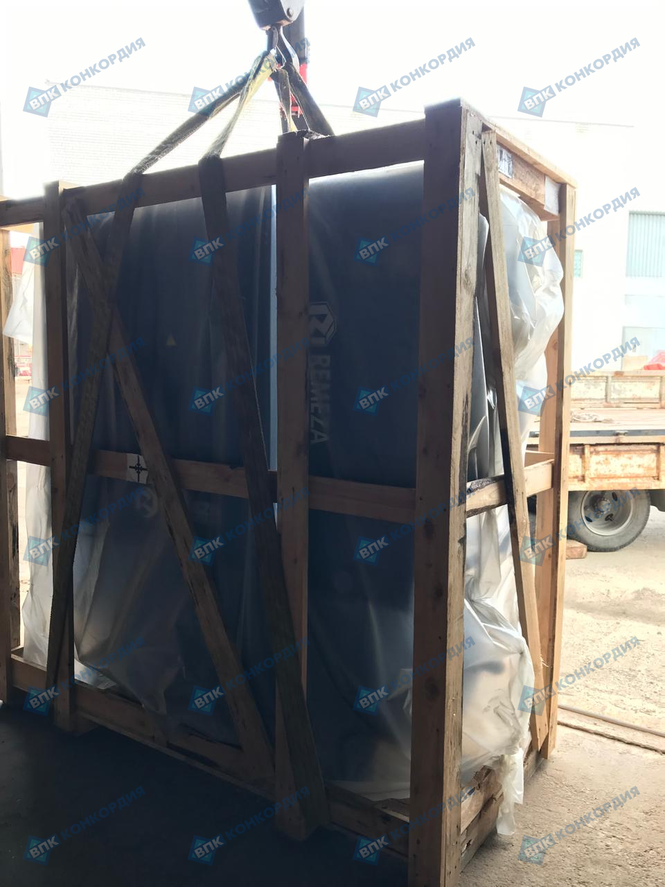 Отгрузка винтового компрессора Remeza ВК30-8-500Д в г. Казань Отгрузка винтового компрессора Remeza ВК30-8-500Д в г. Казань